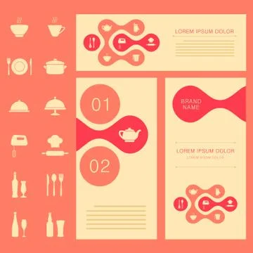 Vector restaurant menu card Stock Illustration