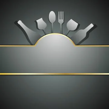 Vector Restaurant menu design background Stock Illustration