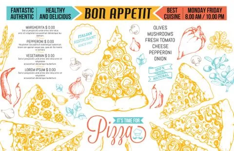 Vector Restaurant Menu Template Stock Illustration