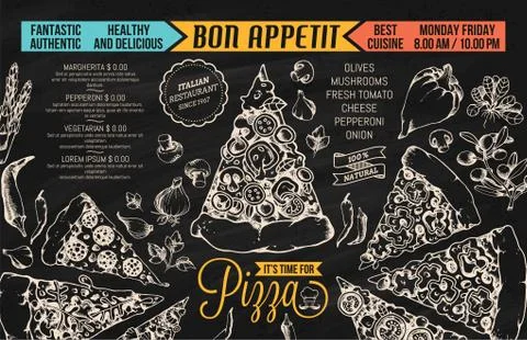 Vector Restaurant Menu Template Stock Illustration