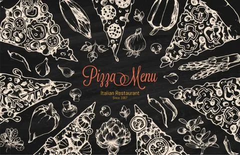 Vector Restaurant Menu Template Illustrazione stock