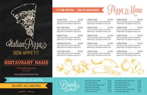 Vector Restaurant Menu Template Stock Illustration