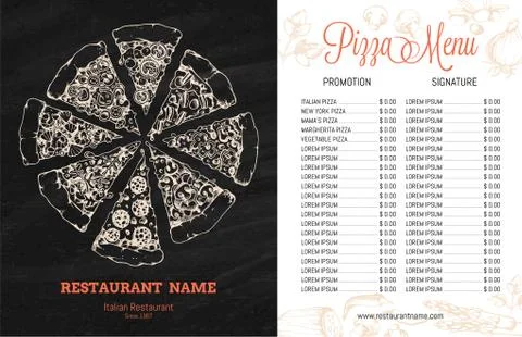 Vector Restaurant Menu Template Stock Illustration