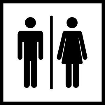 Vector Restroom icon Illustrazione stock
