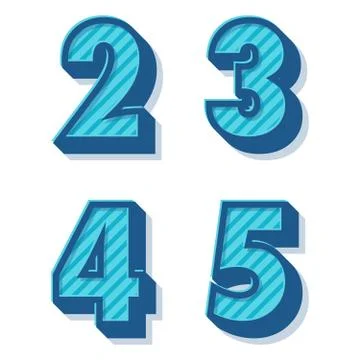 Vector retro alphabet Stock Illustration