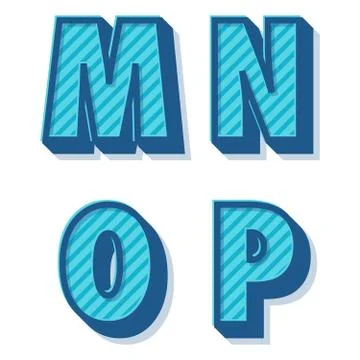 Vector retro alphabet Stock Illustration