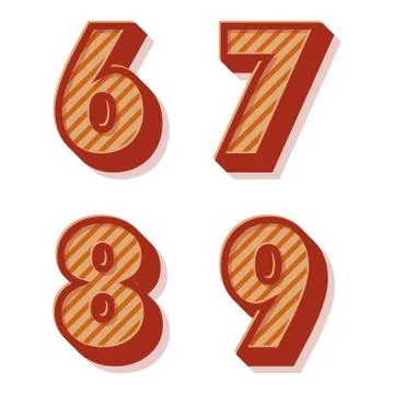 Vector retro alphabet Stock Illustration