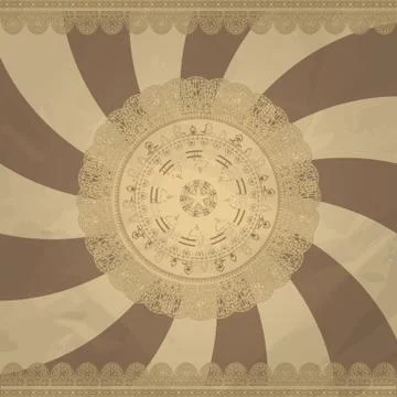 Vector retro background, Stock Illustration