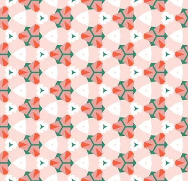 Vector retro bright seamless geometry pattern design Stock Illustration