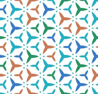 Vector retro bright seamless geometry pattern design Stock Illustration