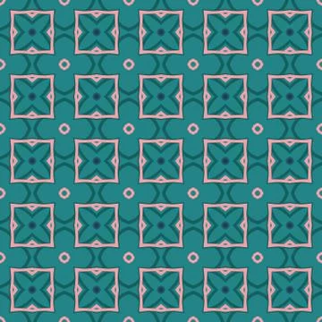 Vector retro bright seamless geometry pattern design 库存插图