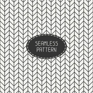 Vector retro chevron zigzag stripes geometric seamless pattern. Vintage hipster 스톡 일러스트