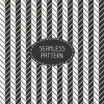 Vector retro chevron zigzag stripes geometric seamless pattern. Vintage hipster イラスト素材