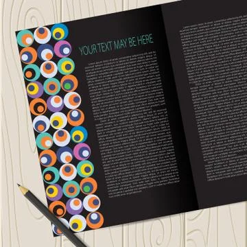 Vector retro circle corporate identity Stock Illustration