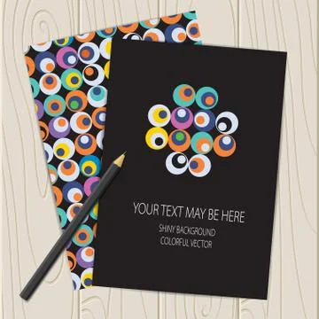 Vector retro circle corporate identity Stock Illustration