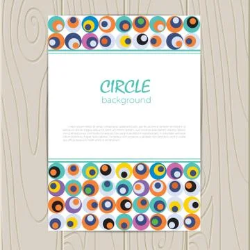 Vector retro circle corporate identity Stock Illustration