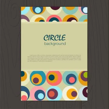Vector retro circle corporate identity Stock Illustration