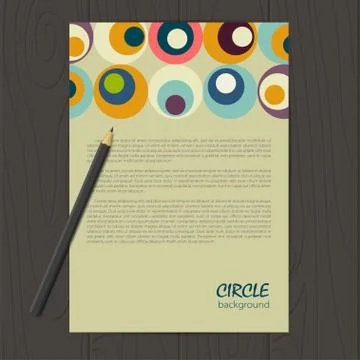 Vector retro circle corporate identity Stock Illustration