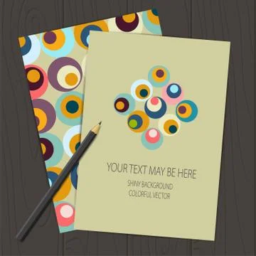 Vector retro circle corporate identity Stock Illustration
