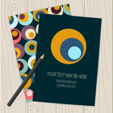 Vector retro circle corporate identity Stock Illustration