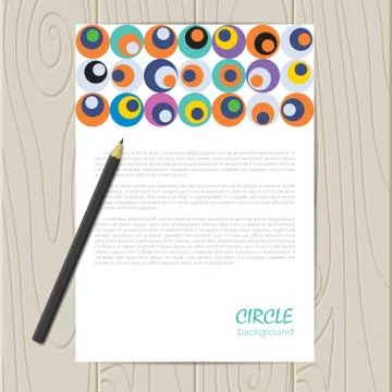 Vector retro circle corporate identity Stock Illustration