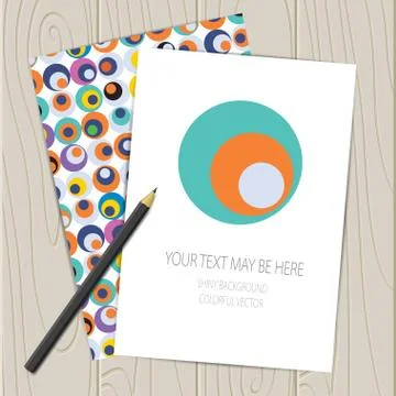 Vector retro circle corporate identity Stock Illustration