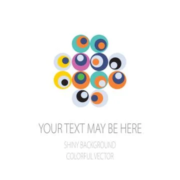 Vector retro circle corporate identity Stock Illustration