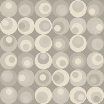 Vector retro circle seamles pattern Stock Illustration