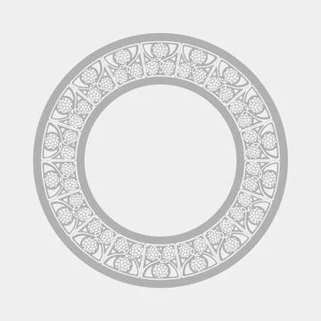 Vector retro frame with berries and leaves Stock Illustration