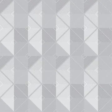 Vector retro geometric gray seamless pattern Stock Illustration