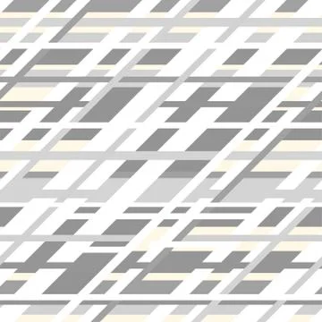 Vector retro geometric seamless pattern in grey colors Stock Illustration