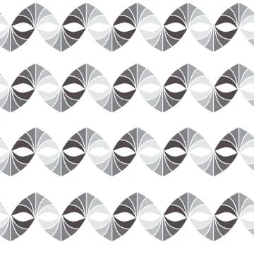 Vector retro geometric seamless pattern in grey colors Stock Illustration