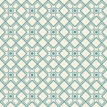 Vector retro geometric seamless pattern Stock Illustration