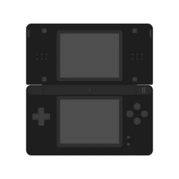 Vector retro Handheld game console Stock Illustration