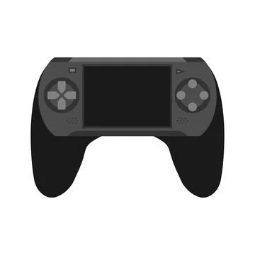 Vector retro Handheld game console Stock Illustration