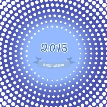 Vector retro happy new year card 2015 Illustrazione stock