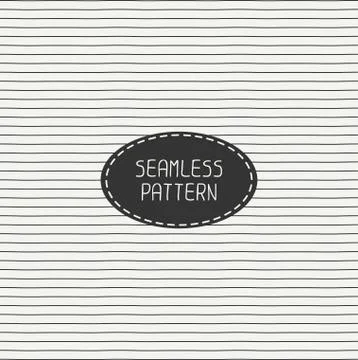 Vector retro horizontal line stripes geometric seamless pattern. Wrapping paper Stock Illustration