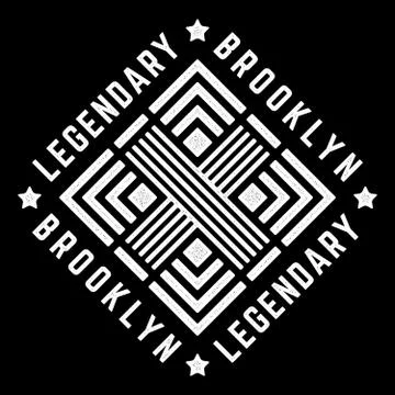 Vector retro illustration on the theme of Brooklyn. Legendary. Modern. Stylized Stock Illustration