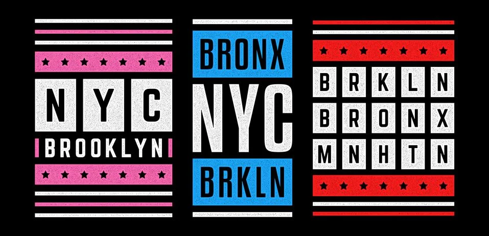 Vector retro illustration on the theme of Brooklyn. Urban. Modern. Stylized Stock Illustration