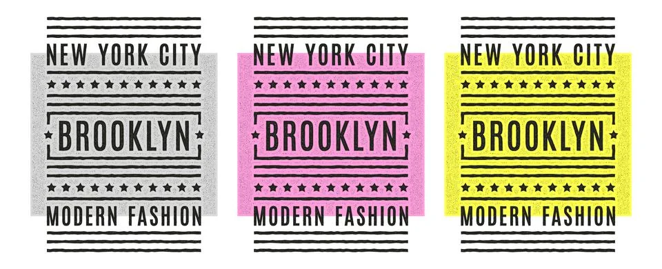 Vector retro illustration on the theme of Brooklyn. Urban. Modern. Stylized Stock Illustration