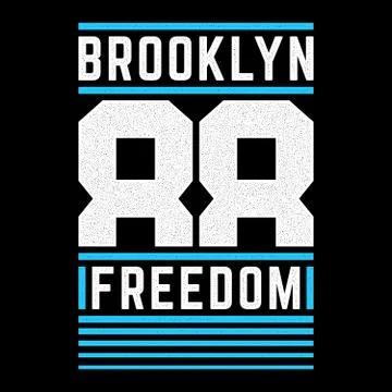 Vector retro illustration on the theme of Brooklyn. Urban. Modern. Stylized Stock Illustration