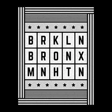 Vector retro illustration on the theme of Brooklyn. Urban. Modern. Stylized Stock Illustration