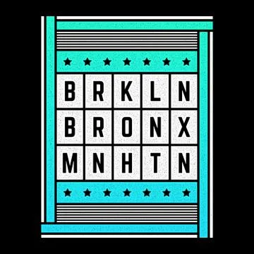 Vector retro illustration on the theme of Brooklyn. Urban. Modern. Stylized Stock Illustration