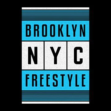 Vector retro illustration on the theme of Brooklyn. Urban. Modern. Stylized Stock Illustration