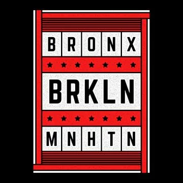 Vector retro illustration on the theme of Brooklyn. Urban. Modern. Stylized Stock Illustration