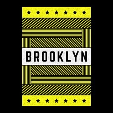 Vector retro illustration on the theme of Brooklyn. Urban. Modern. Stylized Stock Illustration