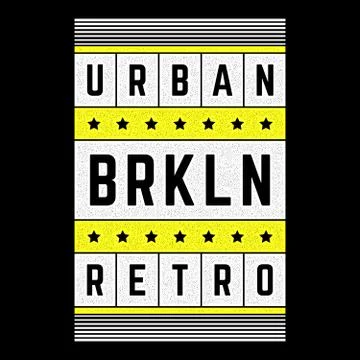Vector retro illustration on the theme of Brooklyn. Urban. Modern. Stylized Stock Illustration