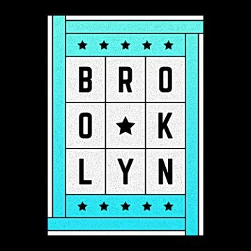 Vector retro illustration on the theme of Brooklyn. Urban. Modern. Stylized Stock Illustration