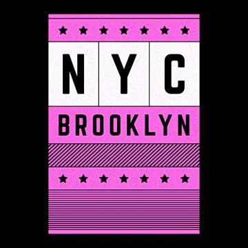 Vector retro illustration on the theme of Brooklyn. Urban. Modern. Stylized Stock Illustration