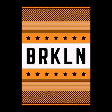 Vector retro illustration on the theme of Brooklyn. Urban. Modern. Stylized Stock Illustration